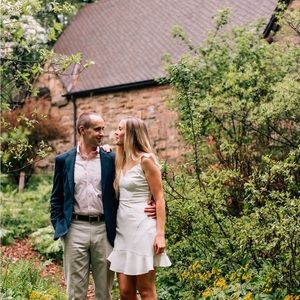 Aidan Mattox. Flouncy white dress. Size 2